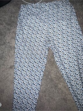 Burberry Monogram blue & White Leggings